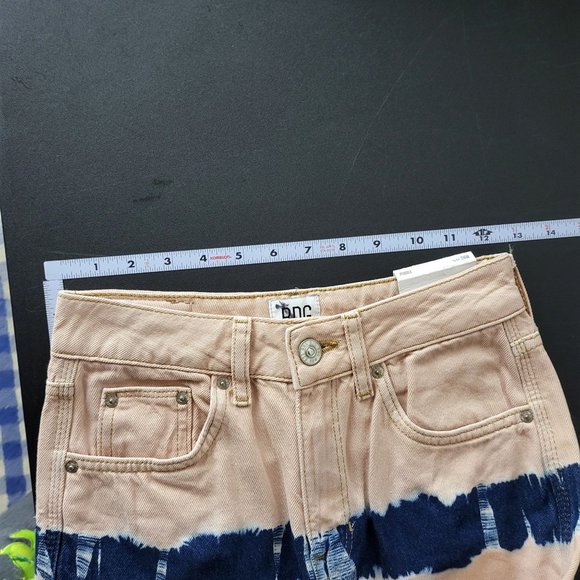 NWT BDG Womens Puddle High Waist Wide Leg Jeans Size 24 Tie Dye Casual School - Picture 6 of 14